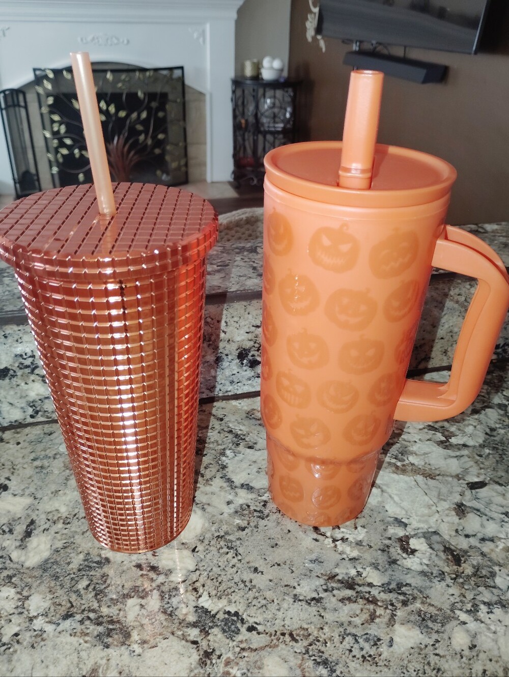 Fall and Halloween orange tumblr. Brand new never used. Orange bling tumblers